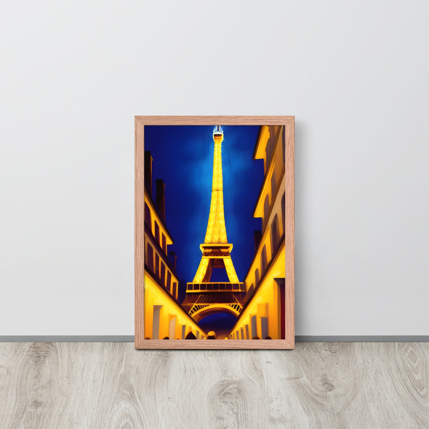 Golden Street of Paris Framed Poster