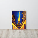 Golden Street of Paris Framed Poster