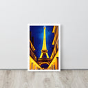 Golden Street of Paris Framed Poster